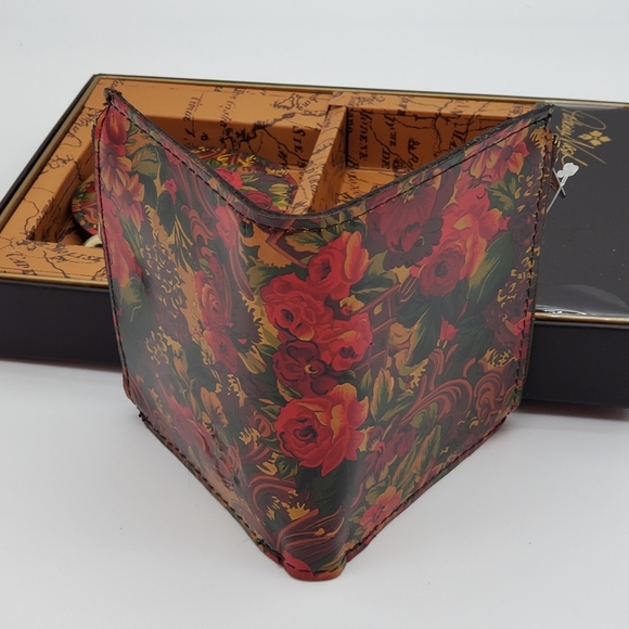 New 3 Piece Patricia Nash Gracchi Satchel Crossbody Erica Wallet & Liscia Mirror - Picture 10 of 14